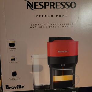 Nespresso Vertuo Pop+ Red Coffee Machine